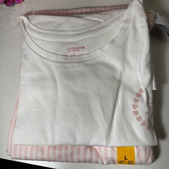 Pink & White Striped Pajama/Lounge Set NWT - Picture 4 of 5